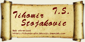 Tihomir Stojaković vizit kartica